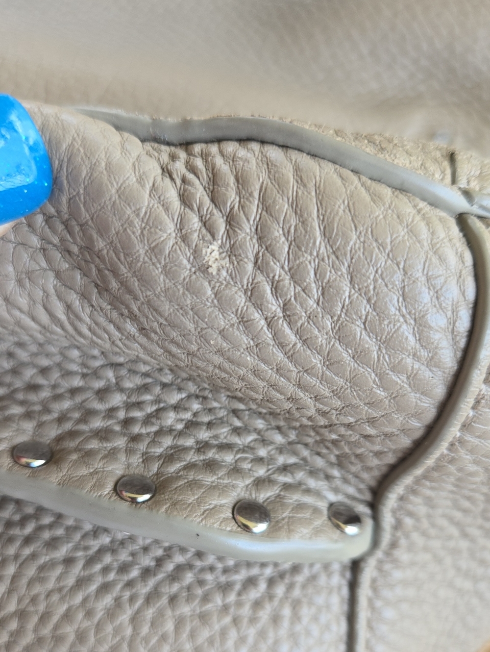 Rebecca Minkoff Neutral Taupe Leather Shoulder Bag - Classic Womens Crossbody - Picture 8 of 16